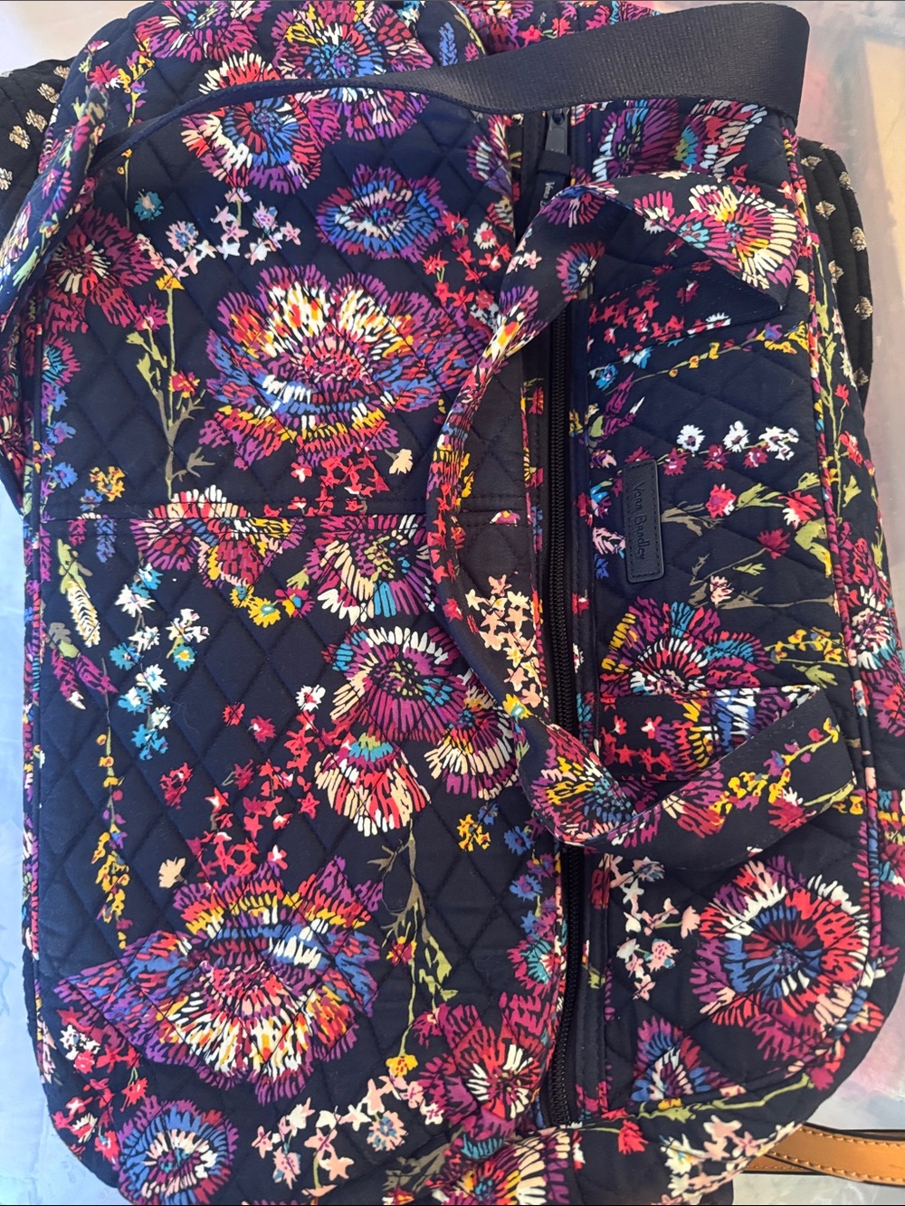 Vera Bradley Floral Travel Bag in Black & Multicolor - Picture 10 of 10